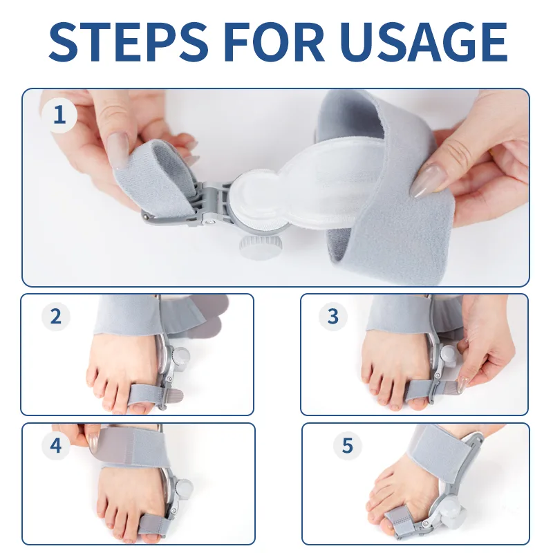 Premium Adjustable Bunion Corrector / Big Toe Straightener – 1 Pair - Image 4